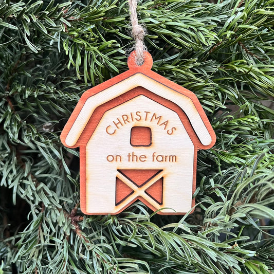 ❆ 'Christmas on the farm' bauble