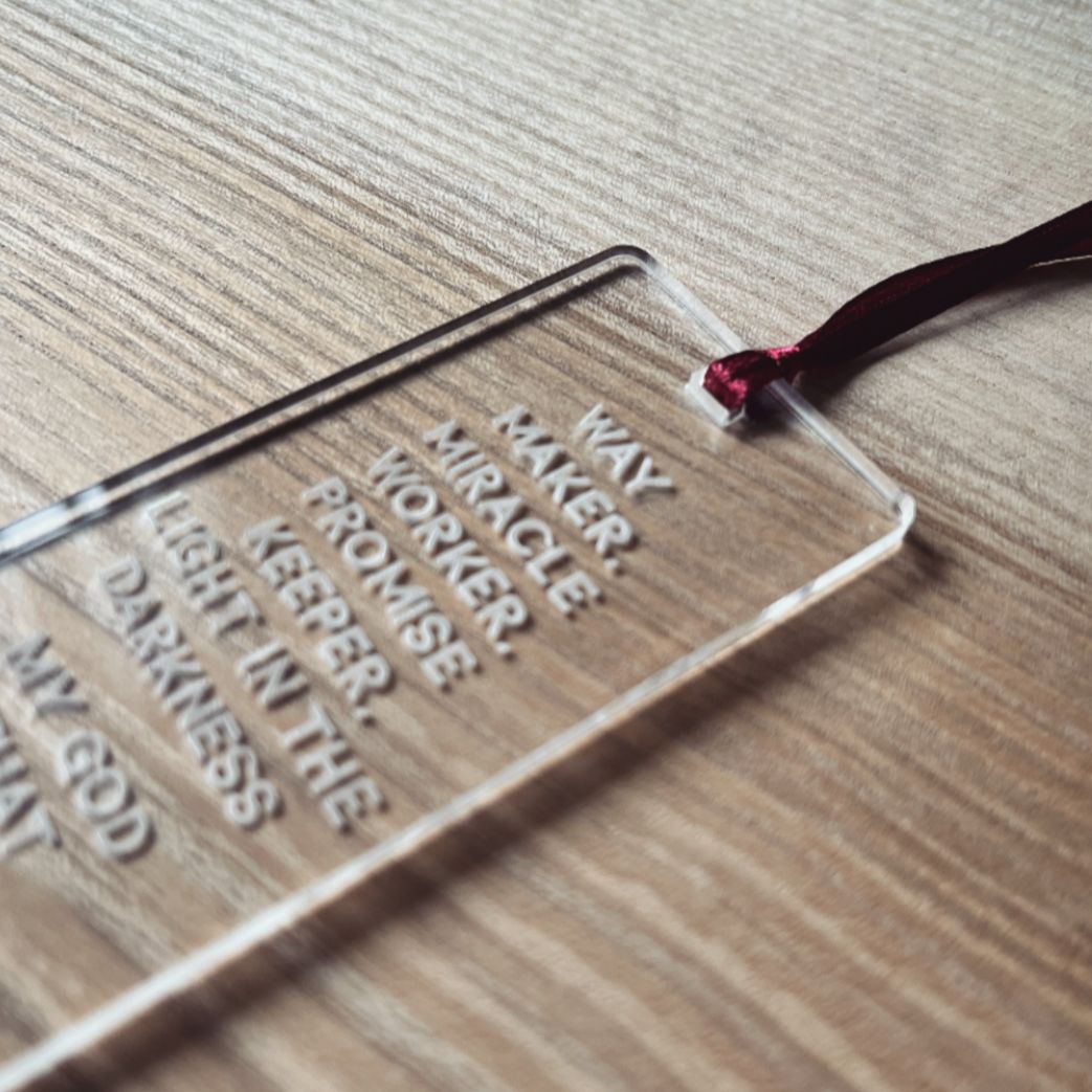 'Way maker' bookmark