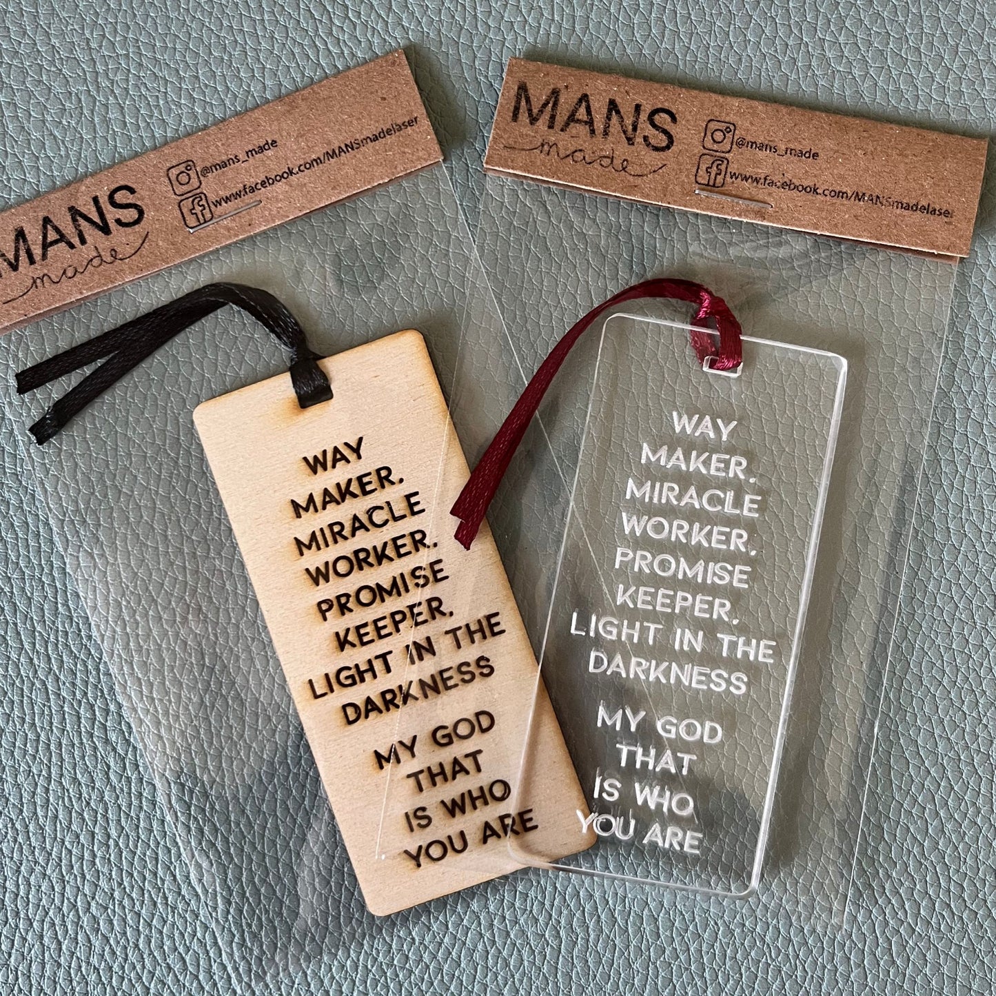 'Way maker' bookmark