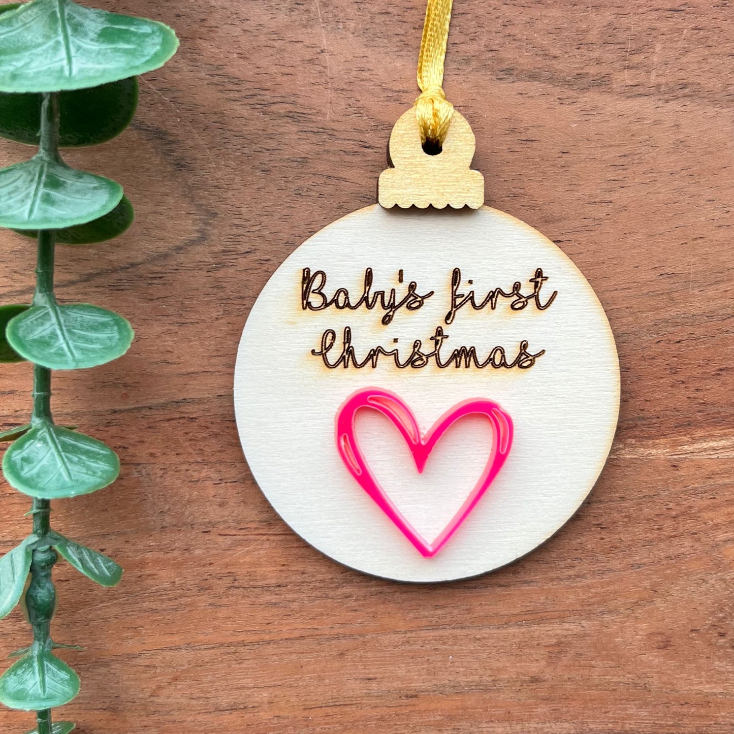 ❆ 'Baby's first Christmas' - Limited edition coloured bauble