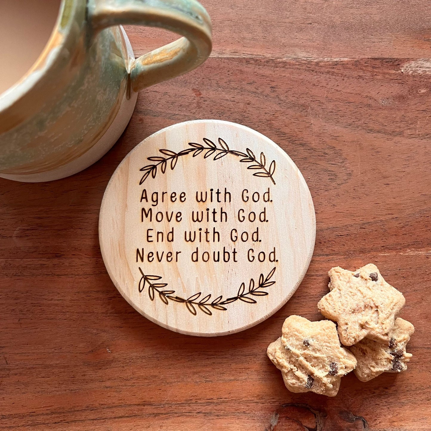 'Encourage' set of 4 coasters