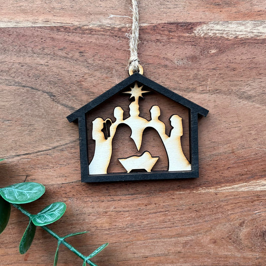 ❆ 'Nativity' Christmas bauble