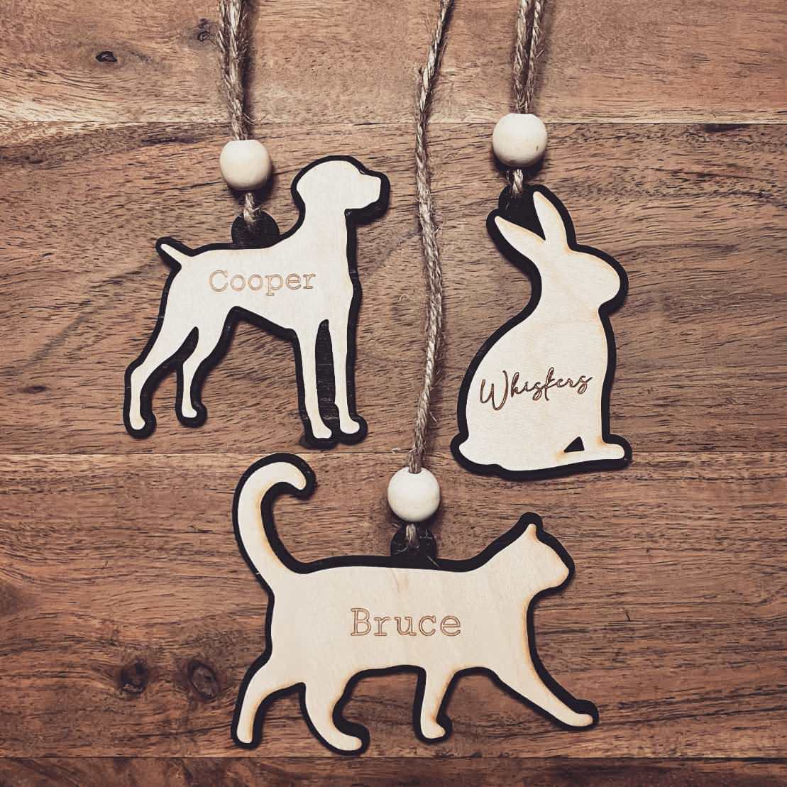 'Personalised animal bauble/magnet keepsake'